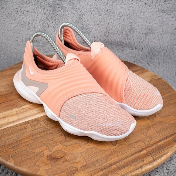 Nike Free RN Flyknit 3.0 Womens Size 8 Pink Quartz Athletic Running Sneakers - Picture 1 of 8